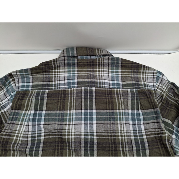 Weatherproof Vintage Men's Long Sleeve Flannel - Green / Blue - Size: Large, New - Picture 9 of 9